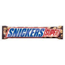 Шоколадный батончик SNICKERS SUPER 95 гр - Красное-Белое
